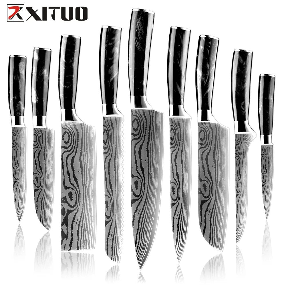 XITUO Chef Stainless Steel Knife Set