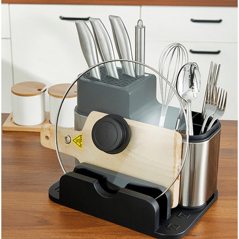 Stainless Steel Cutlery and Utensil Holder