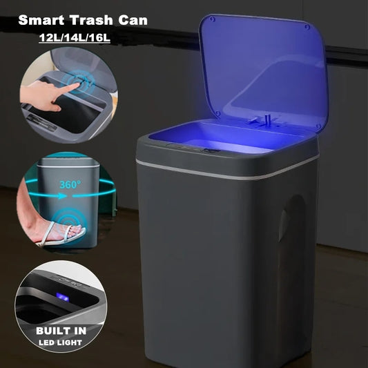 12L/14L/16L Smart Induction Trash Can with Automatic Intelligent Sensor