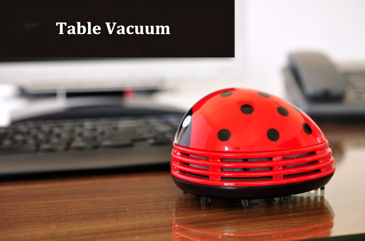 Mini "Lady Bug" Table Top Vacuum Cleaner